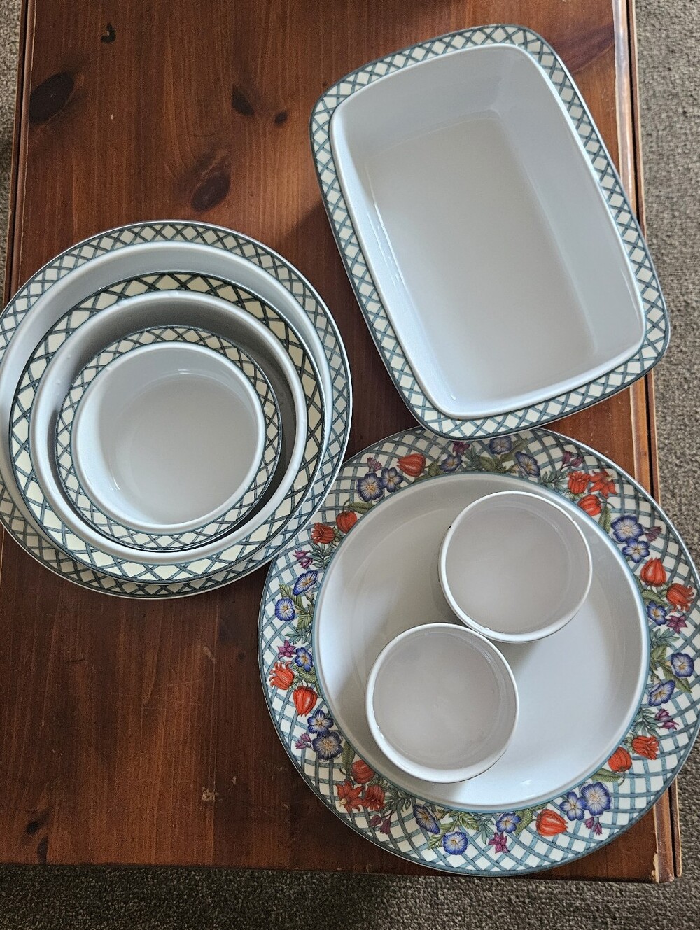 DANSK DISH SET, Nordic Gardens Dishes, Fine Dining Dishes